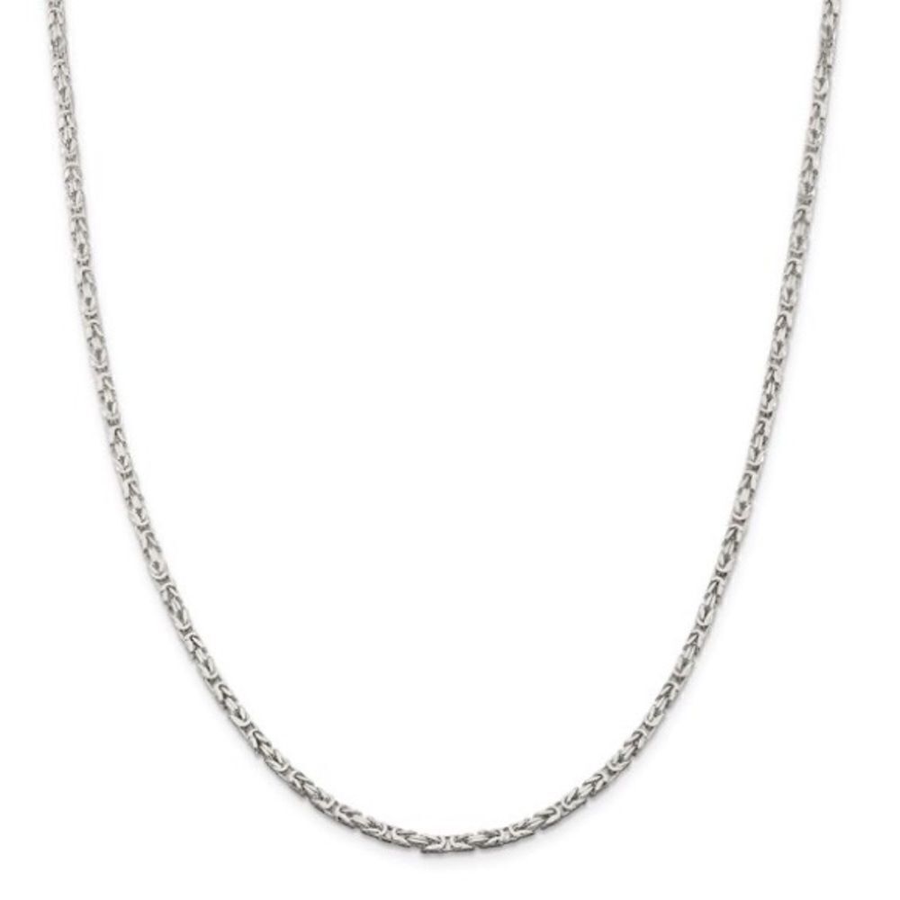 Sterling silver byzantine necklace